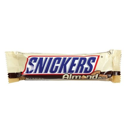 SNICKERS Milk Chocolate Caramel Almonds Nougat Candy Bar 1.76 oz 108222